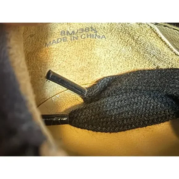 GILI Women’s Adalie Lace Up Sneakers Black Perforated Camo Trim Size 8M NWB - Picture 6 of 16